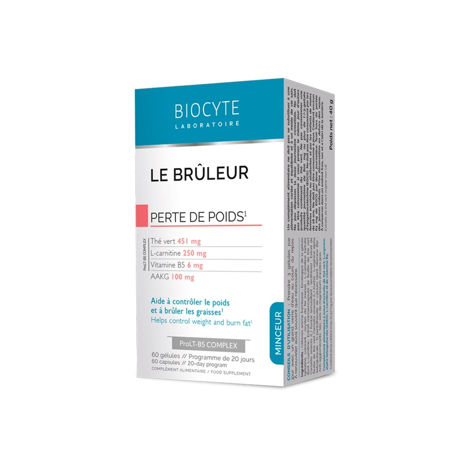 Спалює жири та сприяє схудненню Biocyte Le Bruleur